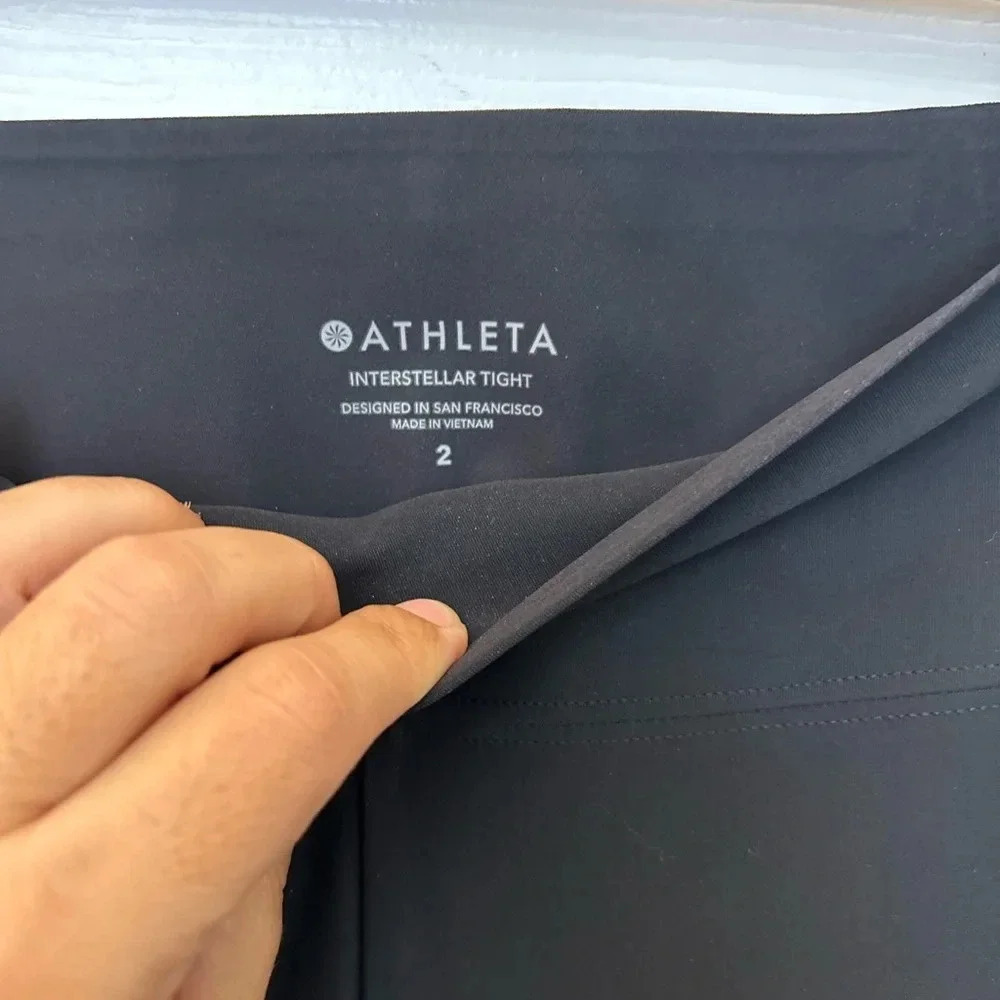 Athleta Interstellar Tight Solid Black Pant Size 2 - image 6